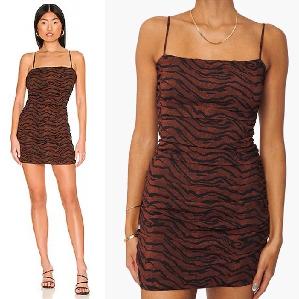 WeWoreWhat Ronnie Dress Tiger Print
